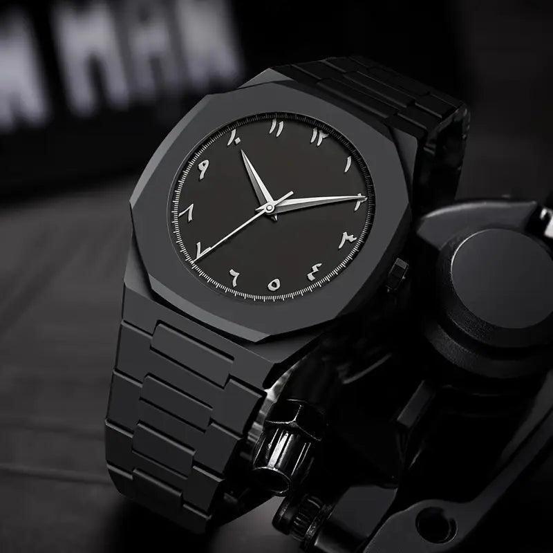 Black Arabic Aura – The Watch That Speaks Culture
